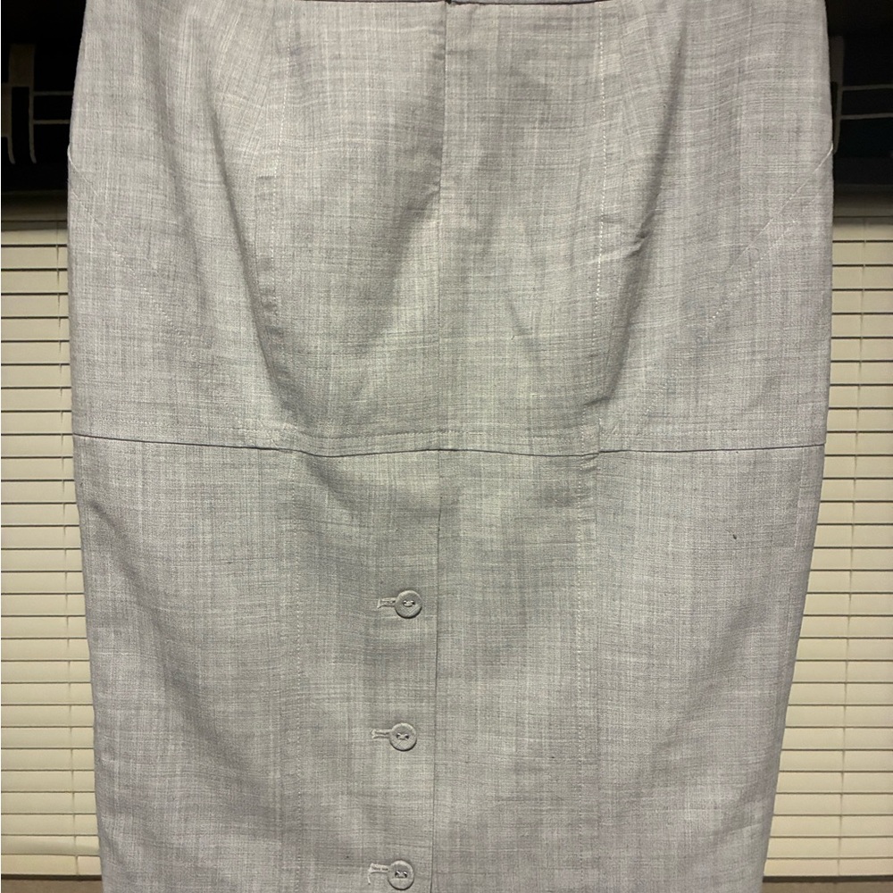 “Body by Victoria” Elegant Vintage Gray Women's Pencil Skirt Size 4